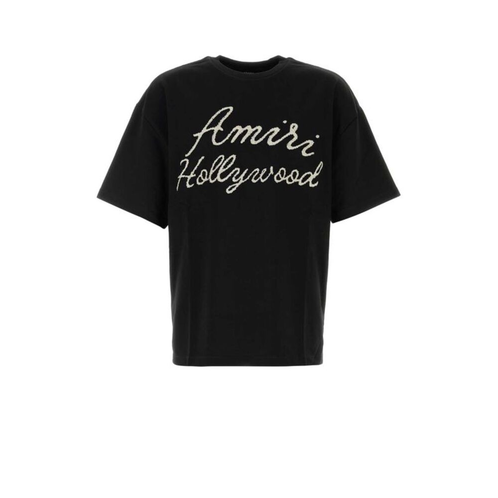 Amiri Men Black Cotton T-Shirt